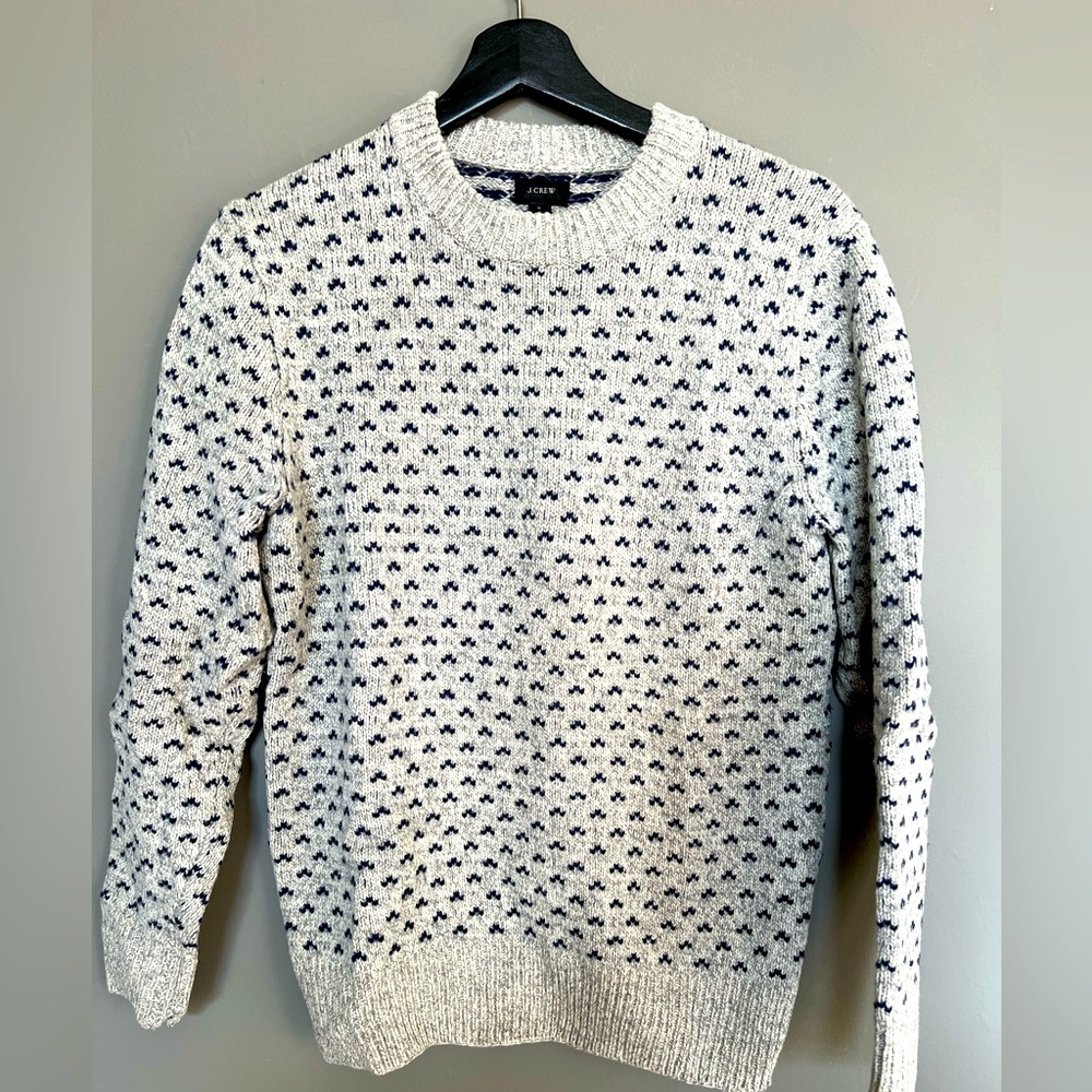 Men’s J.Crew Wool Intarsia Sweater, S